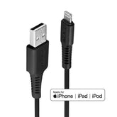 Lindy 31319 0.5m USB-A (M) 2.0 To Lightening (M) MFi Certified 480Mbps Cable - Black
